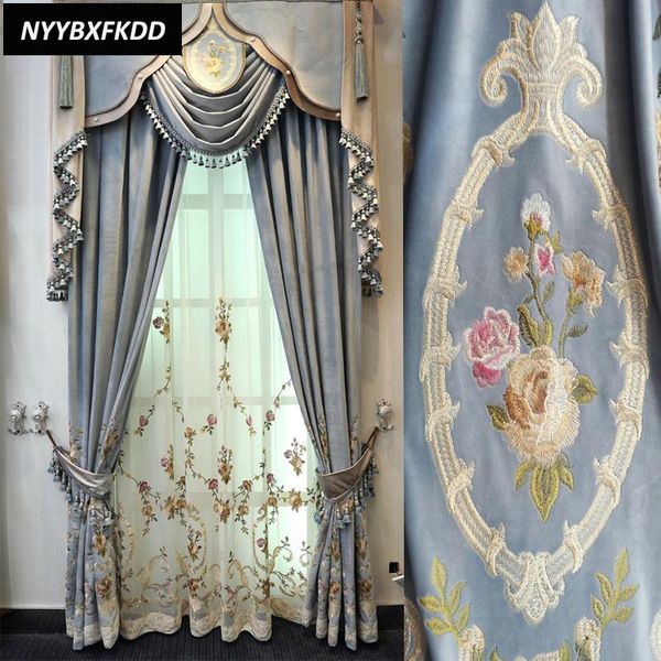 curtain & drapes european luxury light blue green velvet embroidered curtains for villa living room upscale el bedroom window decoration
curtain & drapes european luxury light blue green velvet embroidered curtains for villa living room upscale el bedroom window decoration