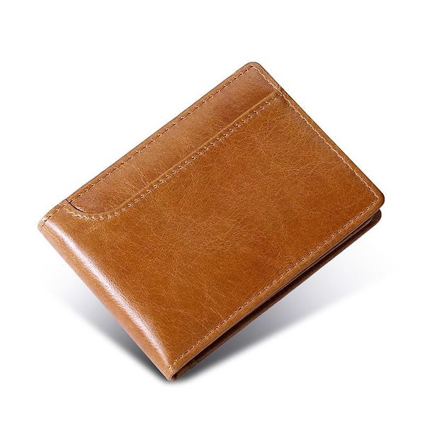 card holders genuine leather business holder short slim wallet for cards casual case driver's license, Brown;gray
card holders genuine leather business holder short slim wallet for cards casual case driver's license, Brown;gray