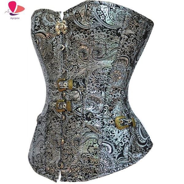 women's shapers apipee women steampunk corsets harness belt and bustiers lingerie 2021 style ladies waist trainers, Black;white
women's shapers apipee women steampunk corsets harness belt and bustiers lingerie 2021 style ladies waist trainers, Black;white