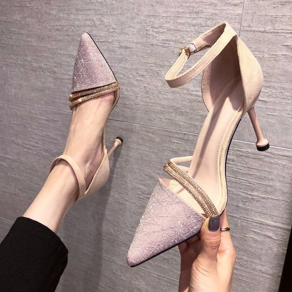 summer women's fashion comfortable pointed toe sandals thin heel buckle ankle straps shoes ladies high platform dress, Black
summer women's fashion comfortable pointed toe sandals thin heel buckle ankle straps shoes ladies high platform dress, Black