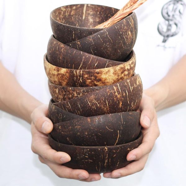 bowls 12-15cm natural coconut bowl protection wooden ware vaisselle wood tableware spoon set coco cuencos kitchen environmental bol
bowls 12-15cm natural coconut bowl protection wooden ware vaisselle wood tableware spoon set coco cuencos kitchen environmental bol
