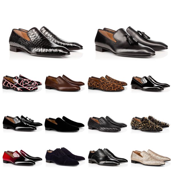 red bottoms designer for mens casual shoes flash multicolor reflective spike leather slip on dress shoes wedding business party sneakers, Black
red bottoms designer for mens casual shoes flash multicolor reflective spike leather slip on dress shoes wedding business party sneakers, Black