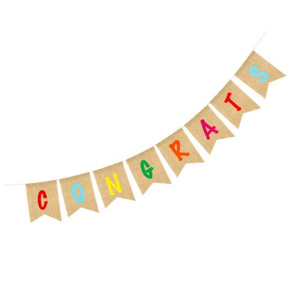 party decoration 1pc creative graduation linen hanging bunting forked tail banner decor
party decoration 1pc creative graduation linen hanging bunting forked tail banner decor