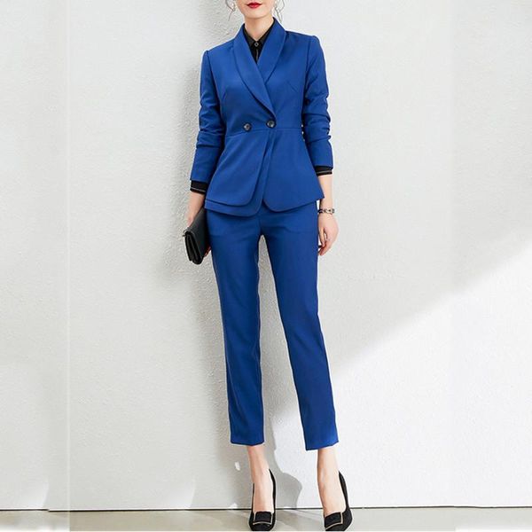 women's two piece pants arrival women pant suit female business formal 2 set slim blazer and trousers for office ladies work wear, White
women's two piece pants arrival women pant suit female business formal 2 set slim blazer and trousers for office ladies work wear, White