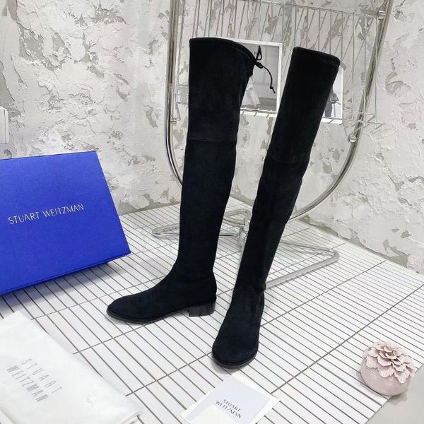 boots black over-the-knee stretch real leather women shoes heel flat flok thigh high chaussures femelles botas mujer
boots black over-the-knee stretch real leather women shoes heel flat flok thigh high chaussures femelles botas mujer