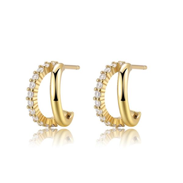 stud fashion 925 sterling silver double layer earring studs cubic zirconia gold plated open c shape earrings woman man daily, Golden;silver
stud fashion 925 sterling silver double layer earring studs cubic zirconia gold plated open c shape earrings woman man daily, Golden;silver