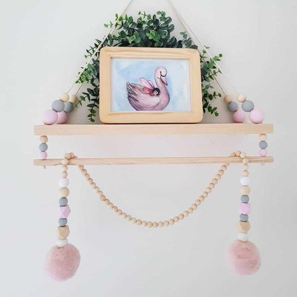children room wooden wall shelves wood beads shelf storage kids decorative for nursery decoration hooks & rails
children room wooden wall shelves wood beads shelf storage kids decorative for nursery decoration hooks & rails