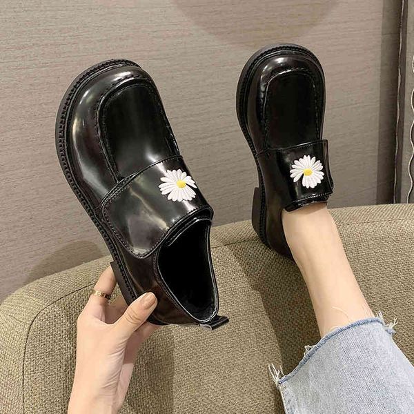 dress shoes women daisy small leather big toe doll square flats loafers student embroider hook&loop derby pchp, Black
dress shoes women daisy small leather big toe doll square flats loafers student embroider hook&loop derby pchp, Black