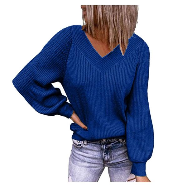 women's sweaters blue autumn casual loose solid color pullover long lantern sleeved sweater pullovers v neck elegant solf jumpers, White;black
women's sweaters blue autumn casual loose solid color pullover long lantern sleeved sweater pullovers v neck elegant solf jumpers, White;black