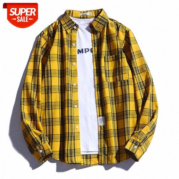 all-match plaid loose-fitting casual lapel youth shirt couple #xj9i, White;black
all-match plaid loose-fitting casual lapel youth shirt couple #xj9i, White;black