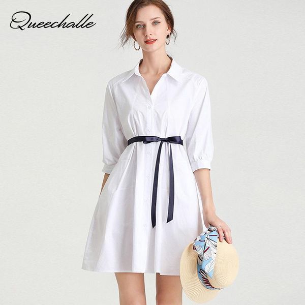 spring autumn shirt dress three quarter sleeve bow ties waist mini a-line women's plus size female vestidos casual dresses, Black;gray
spring autumn shirt dress three quarter sleeve bow ties waist mini a-line women's plus size female vestidos casual dresses, Black;gray