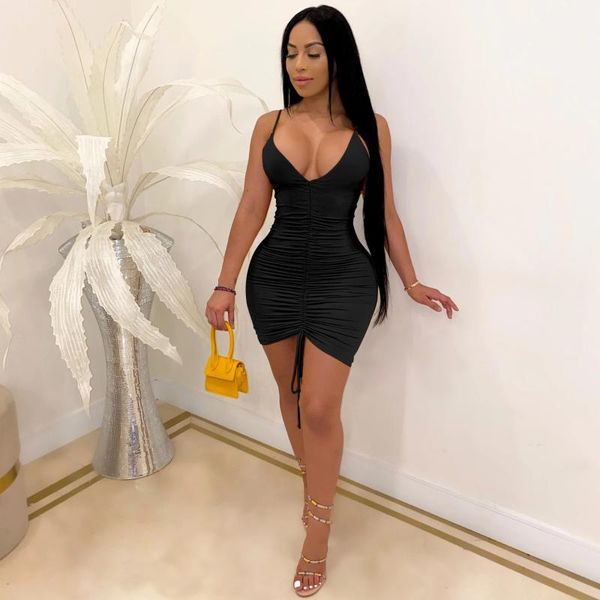 casual dresses echoine sleeveless strap v-neck elegant vintage mini dress women pleated stacked drawsting party club vestidos, Black;gray
casual dresses echoine sleeveless strap v-neck elegant vintage mini dress women pleated stacked drawsting party club vestidos, Black;gray