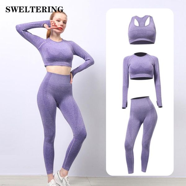 yoga outfit 3 piece sets seamless fitness set workout clothes athletic wear sports gym legging bra crop long sleeve suit
yoga outfit 3 piece sets seamless fitness set workout clothes athletic wear sports gym legging bra crop long sleeve suit