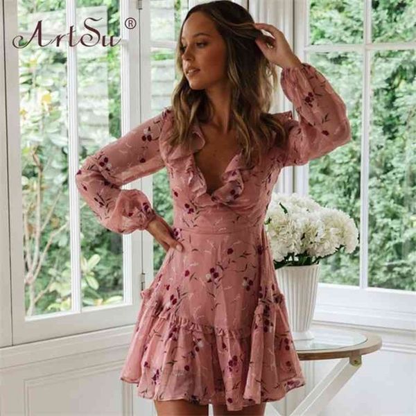 artsu boho pink floral print ruffle spring women elegant party holiday a line ladies hollow out bandage dress, Black;gray
artsu boho pink floral print ruffle spring women elegant party holiday a line ladies hollow out bandage dress, Black;gray