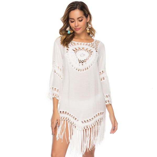 women's swimwear 11 colors women bathing suit beach bikini cover-ups summer crochet tassel hollow cover ups swimsuit seaside blous, White;black
women's swimwear 11 colors women bathing suit beach bikini cover-ups summer crochet tassel hollow cover ups swimsuit seaside blous, White;black