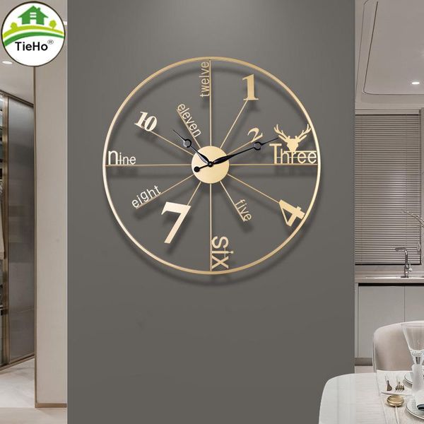 wall clocks tieho metal large clock home decoration nordic style watches modern minimalist art black golden
wall clocks tieho metal large clock home decoration nordic style watches modern minimalist art black golden