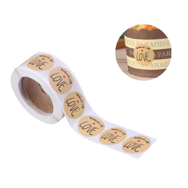 gift wrap 500 sheets/volume round label kraft paper sealing stickers roll decals decor for candy bag baking packaging
gift wrap 500 sheets/volume round label kraft paper sealing stickers roll decals decor for candy bag baking packaging
