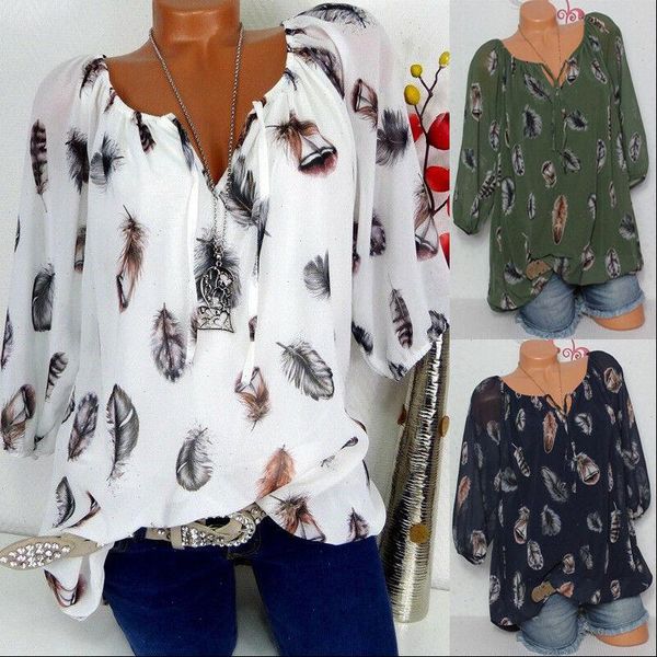 fashion women shirts ladies casual tunic summer loose striped floral long sleeve blouse plus size, White
fashion women shirts ladies casual tunic summer loose striped floral long sleeve blouse plus size, White