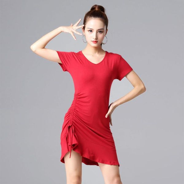 stage wear 2021 cm078 short sleeve side wrinkle design female latin dance dress women suit belly ballroom performamnce, Black;red
stage wear 2021 cm078 short sleeve side wrinkle design female latin dance dress women suit belly ballroom performamnce, Black;red