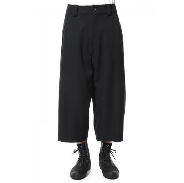 27-44 2021 men's clothing hair stylist gd fashion broad leg straight tube eight sub pants plus size costumes, Black
27-44 2021 men's clothing hair stylist gd fashion broad leg straight tube eight sub pants plus size costumes, Black