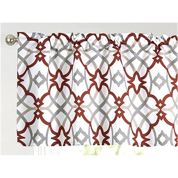 curtain & drapes annlaite spiral geo trellis pattern window valance for kitchen/bathroom rod pocket 52 inch by 18
curtain & drapes annlaite spiral geo trellis pattern window valance for kitchen/bathroom rod pocket 52 inch by 18