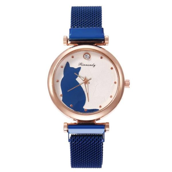 wristwatches quartz watches fashion simple magnet buckle alloy with women's watch creative cartoon cat table reloj caliente montre femm, Slivery;brown
wristwatches quartz watches fashion simple magnet buckle alloy with women's watch creative cartoon cat table reloj caliente montre femm, Slivery;brown