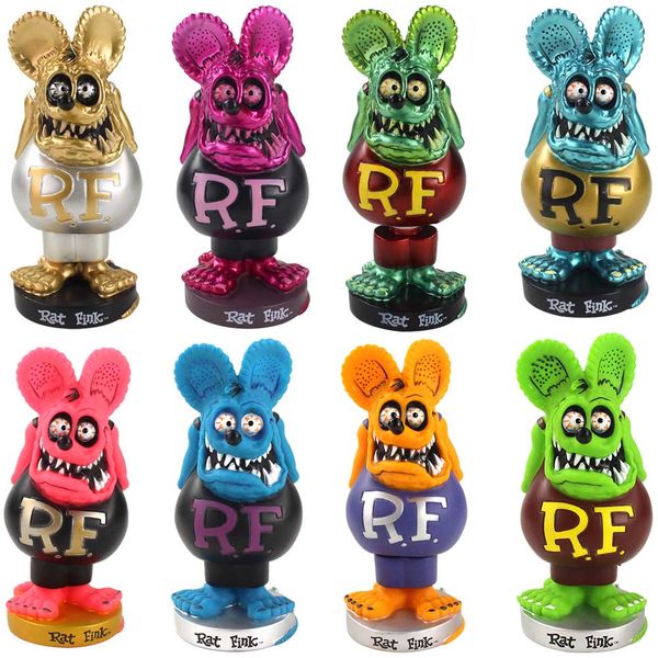 18cm 8styles Rat Fink Bobble Head Dolls Crazy Mouse Ratfink PVC Action Figure Collectible Model Toys Car Home Decoration Gifts
18cm 8styles Rat Fink Bobble Head Dolls Crazy Mouse Ratfink PVC Action Figure Collectible Model Toys Car Home Decoration Gifts