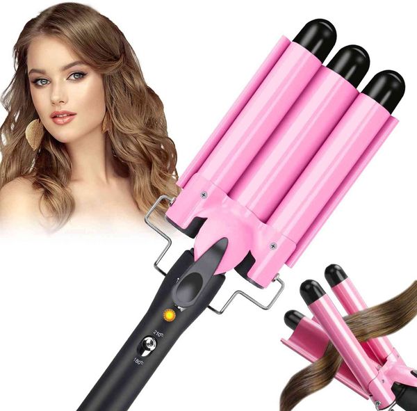 3 barrels hair curling iron automatic perm splint ceramic curler professional waver styling tools styler wand
3 barrels hair curling iron automatic perm splint ceramic curler professional waver styling tools styler wand