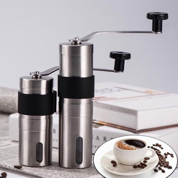 manual coffee grinders silver ceramic grinder stainless steel adjustable bean mill with rubber loop ring easy clean kitchen tools
manual coffee grinders silver ceramic grinder stainless steel adjustable bean mill with rubber loop ring easy clean kitchen tools