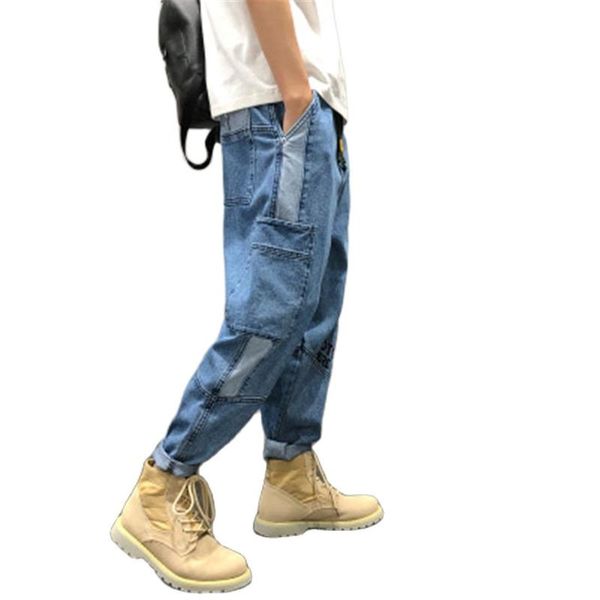 jeans pants men denim hip hop loose cargo trousers outwear streetwear vintage multi-pocket 2021 america style men's, Blue
jeans pants men denim hip hop loose cargo trousers outwear streetwear vintage multi-pocket 2021 america style men's, Blue