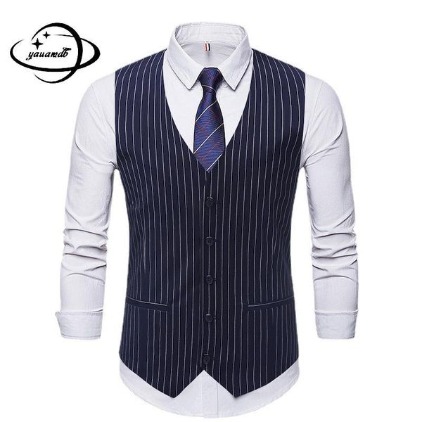 men's vests m-3xl mens suits spring autumn male blazer waistcoats buttons stripe business formal comfortable clothes hy43, Black;white
men's vests m-3xl mens suits spring autumn male blazer waistcoats buttons stripe business formal comfortable clothes hy43, Black;white
