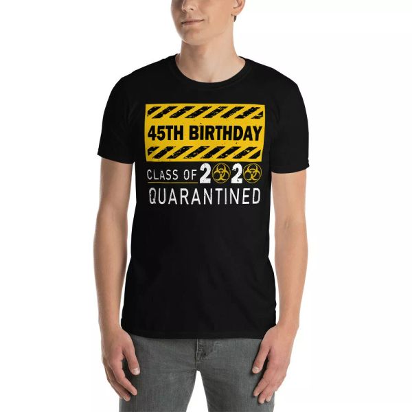 45th Birthday Class Of 2020 Quarantined Matching 45 Years Old Birthday Shirt, White;black
45th Birthday Class Of 2020 Quarantined Matching 45 Years Old Birthday Shirt, White;black
