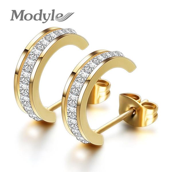 hoop & huggie modyle luxury women's nice crystal zircon inlaid stainless steel ear earrings for women, Golden;silver
hoop & huggie modyle luxury women's nice crystal zircon inlaid stainless steel ear earrings for women, Golden;silver