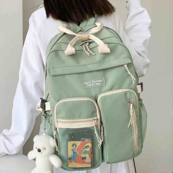 dcimor large capacity double deck waterproof nylon women backpack multi pocket ring buckle portable college girls schoolbag
dcimor large capacity double deck waterproof nylon women backpack multi pocket ring buckle portable college girls schoolbag