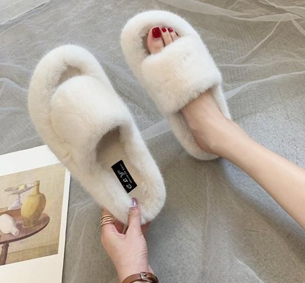 women fashion faux fur slippers sweet candy-colored slippery-proof platform spring slippers size 35~40, Black
women fashion faux fur slippers sweet candy-colored slippery-proof platform spring slippers size 35~40, Black