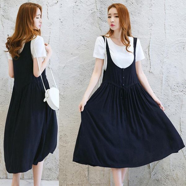 maternity dresses summer clothing long dress shoulder-straps coat pregnancy women render unlined upper garment skirt with short sleeves, White
maternity dresses summer clothing long dress shoulder-straps coat pregnancy women render unlined upper garment skirt with short sleeves, White