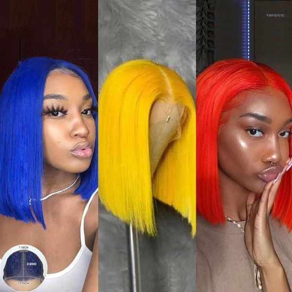 transparent lace straight bob human hair wigs t part wig brazilian remy yellow red blue color front 150% pre pluck1, Black;brown
transparent lace straight bob human hair wigs t part wig brazilian remy yellow red blue color front 150% pre pluck1, Black;brown