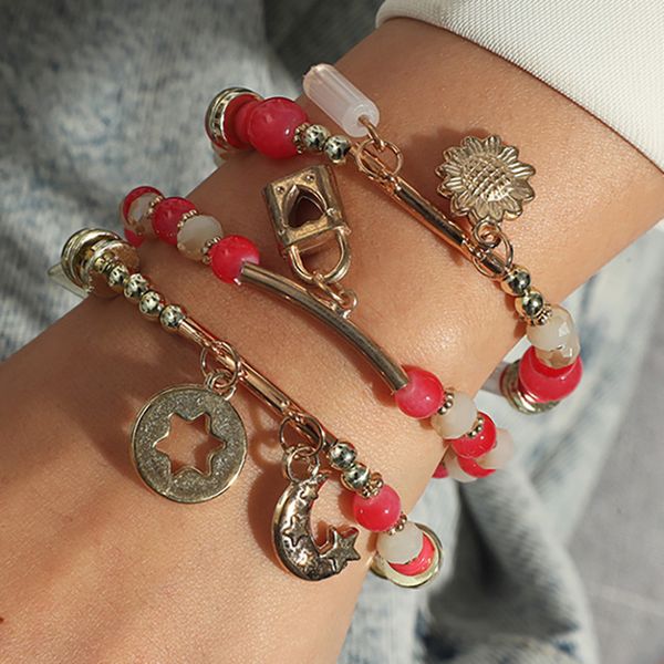 bohemian style elastic bracelet multicolor beaded bracelet star moon national jewelry bracelet, Black
bohemian style elastic bracelet multicolor beaded bracelet star moon national jewelry bracelet, Black