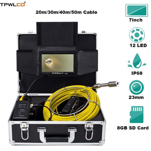cameras 7inch screen monitor 23mm video camera head 20m-50m cable waterproof drain sewer pipe system with dvr and sun-visor
cameras 7inch screen monitor 23mm video camera head 20m-50m cable waterproof drain sewer pipe system with dvr and sun-visor