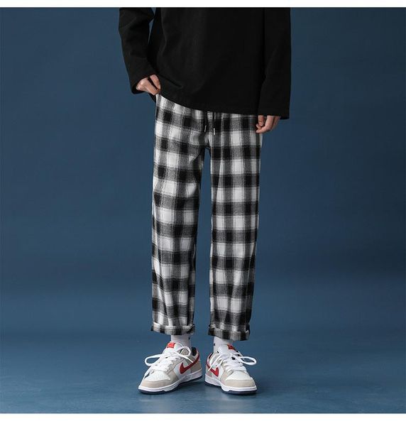 men's pants 2021 selling loose korean harajuku street style plaid leisure jogger running modern fashion brand men'swear, Black
men's pants 2021 selling loose korean harajuku street style plaid leisure jogger running modern fashion brand men'swear, Black