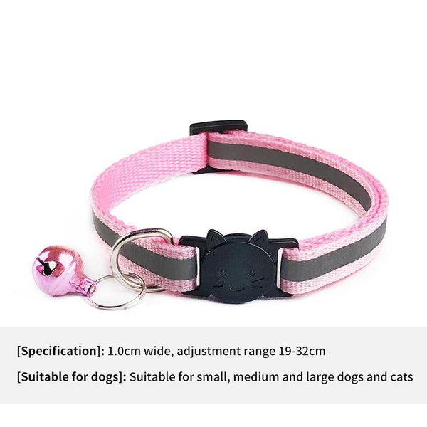 cat collars & leads kitten collar adjustable reflective black safety buckle pet bell cats products for pets
cat collars & leads kitten collar adjustable reflective black safety buckle pet bell cats products for pets