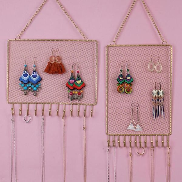 jewelry pouches, bags space-saving practical metal grid rectangle ear stud bracelet necklace holder for shop retail, Pink;blue
jewelry pouches, bags space-saving practical metal grid rectangle ear stud bracelet necklace holder for shop retail, Pink;blue