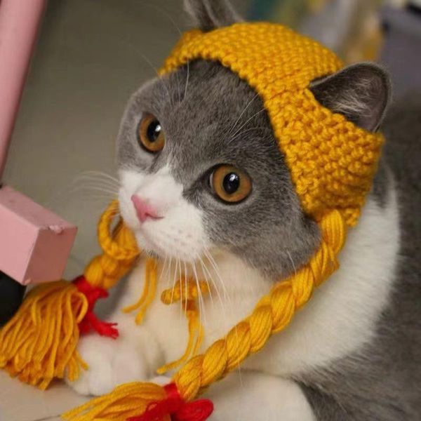 cat costumes pet cute braided headgear soft wool breathable dog adjustable cap for christmas party cosplay style
cat costumes pet cute braided headgear soft wool breathable dog adjustable cap for christmas party cosplay style