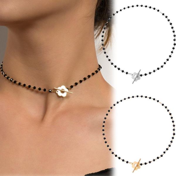 chains trendy black crystal beads choker chain necklaces for women girls luxury necklace bohemia wedding party jewelry gifts, Silver
chains trendy black crystal beads choker chain necklaces for women girls luxury necklace bohemia wedding party jewelry gifts, Silver