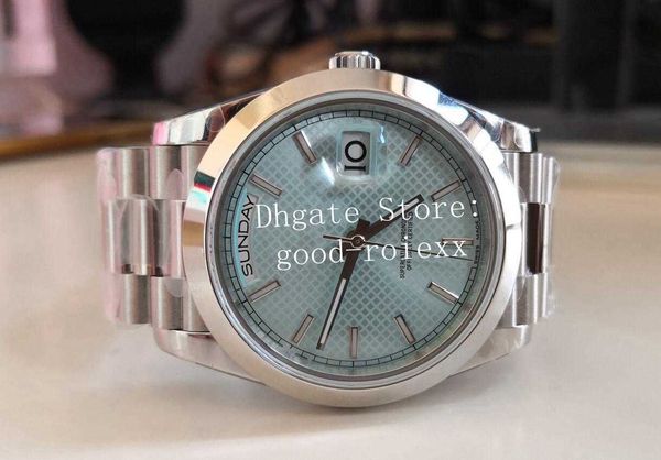 men wristwatches gents for men green light blue grid dial watch smooth bezel bp factory automatic 2813 steel time day date 228206 crystal
men wristwatches gents for men green light blue grid dial watch smooth bezel bp factory automatic 2813 steel time day date 228206 crystal
