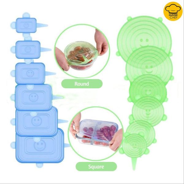 6/7/12pcs/set silicone stretch lids cover fresh-keeping sleeve kitchen accessories tools storage & organization
6/7/12pcs/set silicone stretch lids cover fresh-keeping sleeve kitchen accessories tools storage & organization