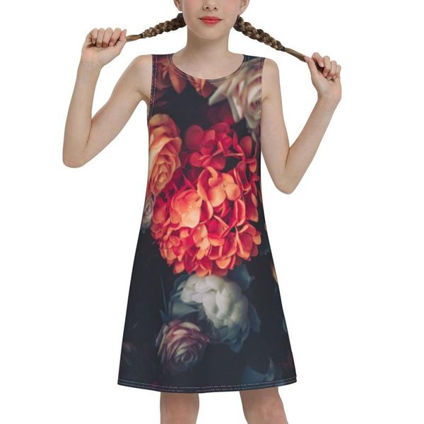 party dresses halloween gift girls sleeveless vest dress red flower casual round neck swing a-line summer, White;black
party dresses halloween gift girls sleeveless vest dress red flower casual round neck swing a-line summer, White;black