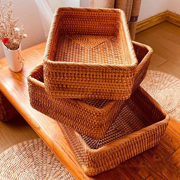 storage baskets hand-woven rattan wicker basket fruit tea snack bread cosmetic rectangular box household kitchen supplies
storage baskets hand-woven rattan wicker basket fruit tea snack bread cosmetic rectangular box household kitchen supplies
