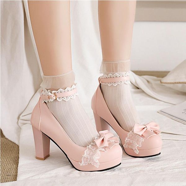 flat shoes girl leather ladies heels platform cute bow princess mary jane lolita party high heel buckle women pumps pink 30-43, Black;grey
flat shoes girl leather ladies heels platform cute bow princess mary jane lolita party high heel buckle women pumps pink 30-43, Black;grey