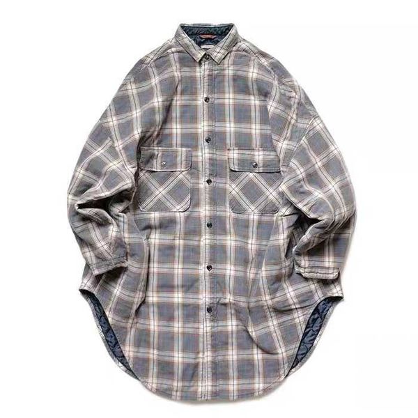 2021 kapital hirata hehong flannel plaid plush medium length cotton jacket, White;black
2021 kapital hirata hehong flannel plaid plush medium length cotton jacket, White;black
